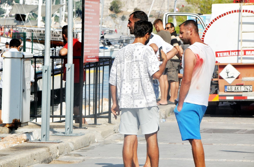 Bodrum'da Suriyeliler, Türkleri bıçakladı