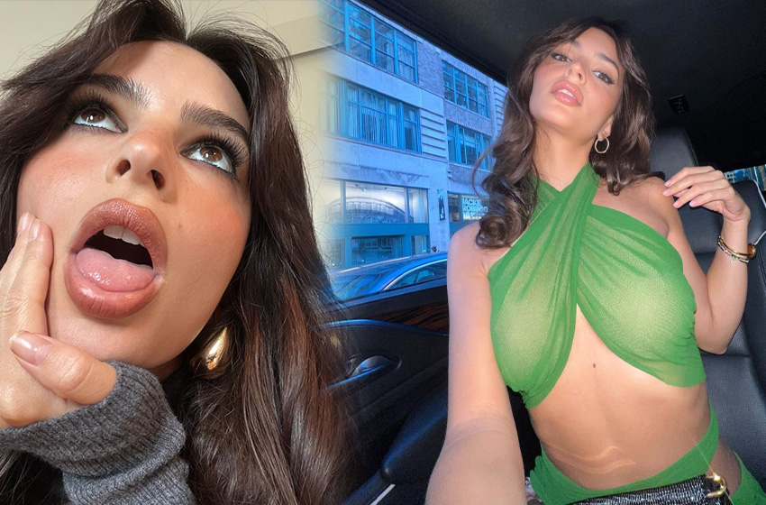 Emily Ratajkowski bu seferde Black Friday için soyundu!