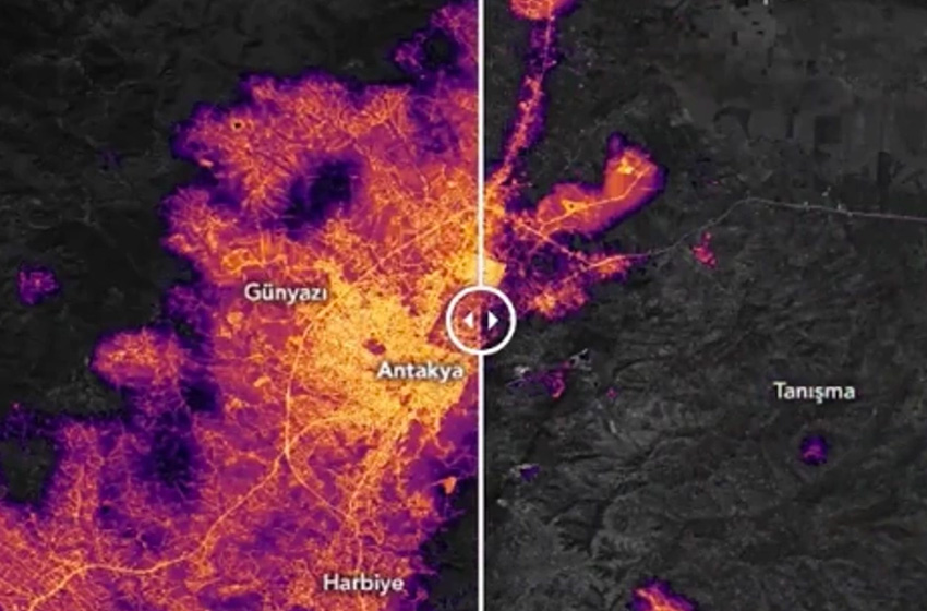 NASA yayınladı: Hatay’ın uzaydan görünümü!