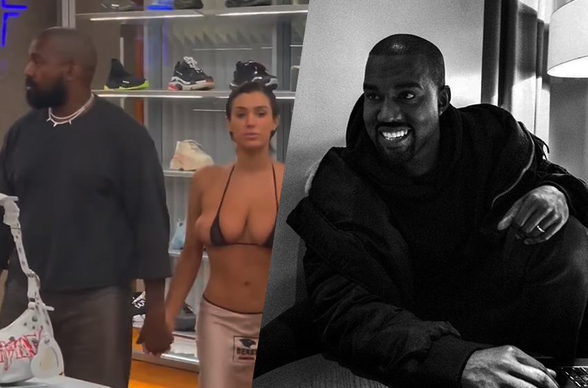 Çıldırmış olmalısın Kanye West! Bianca Censori şeffaf yağmurlukla çırılçıplak dolaştı…