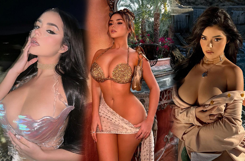 Seks sembolü Demi Rose, bikinisinin iplerini çözüp poz verdi!