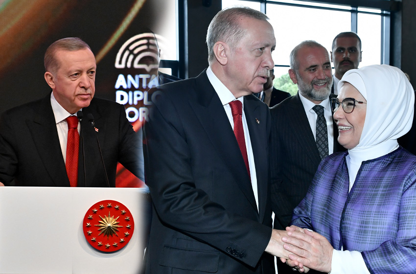 Cumhurbaşkanı Erdoğan, Antalya'da Emine Erdoğan ile buluştu