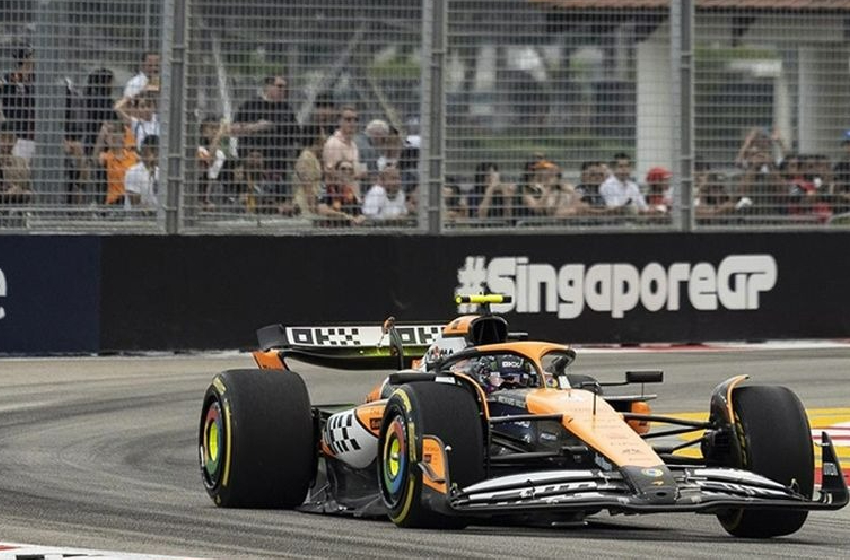 Lando Norris Singapur'da pole pozisyonunu kaptı